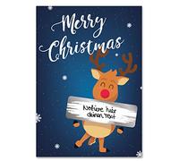 Joli Coon JoliCoon Lot de 25 cartes de Noël pour le calendrier de l'Avent - Carte de Noël avec fonction surprise en tant que papier à gratter