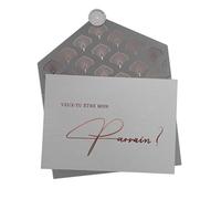 Joli Coon Veux-tu être mon parrain carte - Cadeau parrain - Annonce parrain marraine