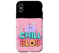 Joli Costume Chill Blob pour Un Look Amusant Coque pour iPhone X/XS