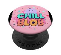 Joli Costume Chill Blob pour Un Look Amusant PopSockets PopGrip Adhésif