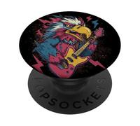 Joli Costume d'aigle Musical de Dessin animé avec Guitare pour Les Fans de Punk PopSockets PopGrip Adhésif