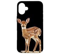 Joli Costume d'animal pour Les Amoureux des Cerfs et des Fauves Coque pour iPhone 16 Plus