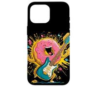 Joli Costume de Beignet pour Les Amateurs de Musique de Guitare Coque pour iPhone 16 Pro Max