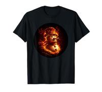 Joli Costume de Bonhomme de Neige avec feu pour Les Amateurs de bonhommes de Neige T-Shirt