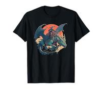 Joli Costume de Cavalier de Dragon Fantastique pour Adultes et Enfants T-Shirt