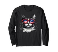 Joli costume de chat avec lunettes de soleil cool America Manche Longue