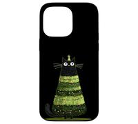 Joli Costume de Chat de Noël à l'ombre du Sapin Coque pour iPhone 14 Pro Max