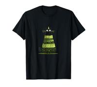 Joli Costume de Chat de Noël à l'ombre du Sapin T-Shirt