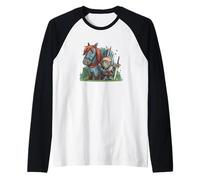 Joli Costume de Chevalier et de Cheval pour Les Amateurs du Royaume médiéval Manche Raglan