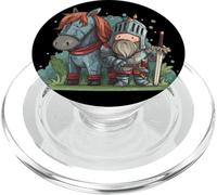 Joli Costume de Chevalier et de Cheval pour Les Amateurs du Royaume médiéval PopSockets PopGrip pour MagSafe