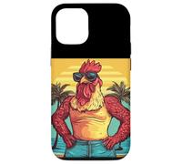 Joli costume de coq de plage pour les amateurs de costumes d'été Coque pour iPhone 12/12 Pro