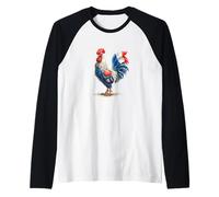 Joli Costume de Coq Francais pour garçons et Filles Manche Raglan
