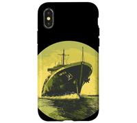 Joli costume de grand bateau pour observateur de navires Coque pour iPhone X/XS