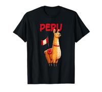 Joli Costume de Lama avec Drapeau du Pérou T-Shirt