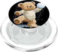 Joli Costume de Nounours pour Les Amateurs de Combats de Boules de Neige PopSockets PopGrip pour MagSafe