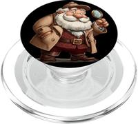 Joli Costume de Père Noël loupe pour détectives PopSockets PopGrip pour MagSafe