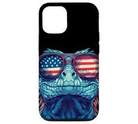 Joli Costume de Reptile Patriotique pour lézard et Fans du 4 Juillet Coque pour iPhone 12/12 Pro