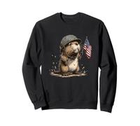 Joli Costume de Soldat Castor avec Drapeau américain Sweatshirt