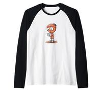 Joli Costume de tête de Basket-Ball pour Les Amateurs de Sport Manche Raglan