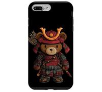Joli Costume d'ours en Peluche samouraï avec épée pour Les Amateurs de Ninjas Coque pour iPhone 7 Plus/8 Plus