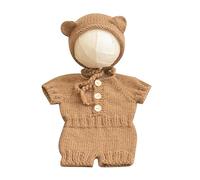 Joli costume d'ours pour nouveau-né - Ensemble unique de vêtements pour les séances photo inoubliables de bébé - Pour des photos parfaites - Accessoires de photographie pour tout-petits - Séances
