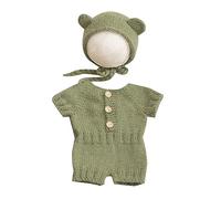 Joli costume d'ours pour nouveau-né - Ensemble unique de vêtements pour les séances photo inoubliables de bébé - Pour des photos parfaites - Accessoires de photographie pour tout-petits - Séances