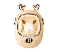 Joli coussin chauffant alimenté par USB à 3 tiques avec veilleuse de sécurité pour femmes, enfants, étudiants, grille-pain à main avec LED