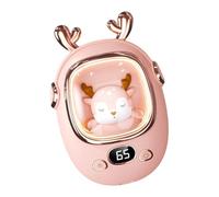 Joli coussin chauffant alimenté par USB à 3 tiques avec veilleuse de sécurité pour femmes, enfants, étudiants, grille-pain à main avec LED