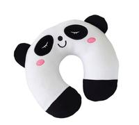 Joli coussin de cou en peluche panda avec motif point d'interrogation pour dormir confortablement à la maison, au bureau ou pendant les voyages pour enfants Accessoire de voyage