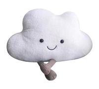 Joli coussin nuage en peluche avec pieds de dessin animé - 50 x 35 cm - Pour chambre d'enfant, canapé, chambre à coucher