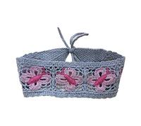 Joli crochet pour cheveux motif papillon, bandanas pastoraux, bandeau élastique pour cheveux, turban pour cheveux d'automne