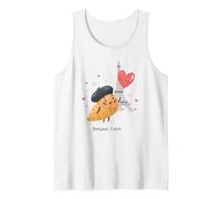 Joli Croissant Bonjour Love Day Paris Voyage Souvenir pour Enfants Débardeur