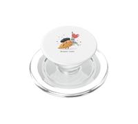 Joli Croissant Bonjour Love Day Paris Voyage Souvenir pour Enfants PopSockets PopGrip pour MagSafe