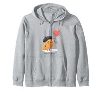 Joli Croissant Bonjour Love Day Paris Voyage Souvenir pour Enfants Sweat à Capuche