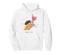 Joli Croissant Bonjour Love Day Paris Voyage Souvenir pour Enfants Sweat à Capuche