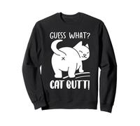 Joli cul de chat Devine What pour les amoureux des chats et les propriétaires d'animaux de compagnie Sweatshirt