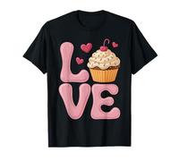 Joli Cupcake Amour Saint-Valentin Cadeau Coeur Tee T-Shirt