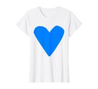 Joli cœur Bleu T-Shirt Graphique avec Valeur
