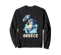 Joli Dauphin avec Drapeau Grec pour Les Amoureux de la Grèce Sweatshirt
