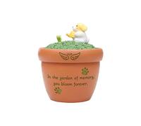 Joli de cendres d ' urne commémorative de dessin animé pour jouets en fourrure d ' animaux de compagnie, thème symbolique, couvercle sécurisé, boîte de crémation en résine pour décorations pour de