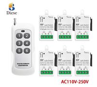 Joli d'éclairage à télécommande sans fil universel, mini émetteur technique pour ventilateur de lampe, LED, RF433 Mhz, AC 110V, 220V, 10A, citations 500m 4R 1C