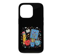 Joli Design d'apprentissage Happy School Supplies Coque pour iPhone 13 Pro