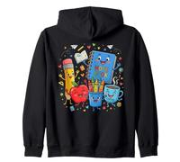 Joli Design d'apprentissage Happy School Supplies Sweat à Capuche