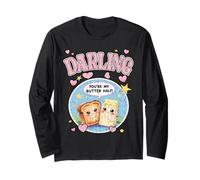 Joli design Darling You Are My Butter Half pour les couples amoureux Manche Longue