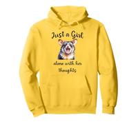 Joli design possum, Just a Girl Alone With Her Thoughts Sweat à Capuche