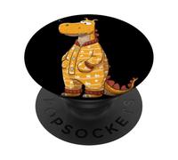 Joli Dinosaure pour Dormir avec ce Look de Pyjama Cool PopSockets PopGrip Adhésif
