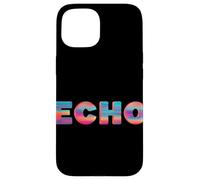 Joli Discours Echo dans des Couleurs Froides Coque pour iPhone 15