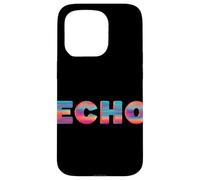 Joli Discours Echo dans des Couleurs Froides Coque pour iPhone 15 Pro