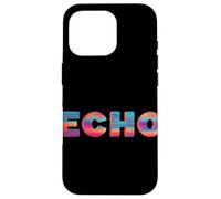 Joli Discours Echo dans des Couleurs Froides Coque pour iPhone 16 Pro