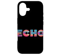 Joli Discours Echo dans des Couleurs Froides Coque pour iPhone 17